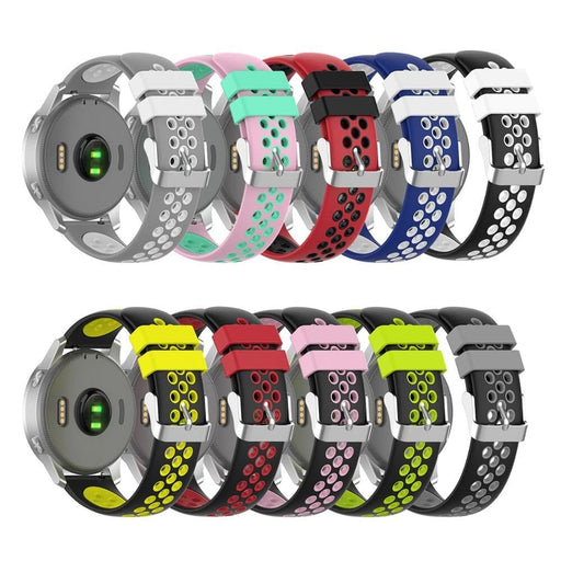 black-green-garmin-fenix-7s-watch-straps-nz-silicone-sports-watch-bands-aus
