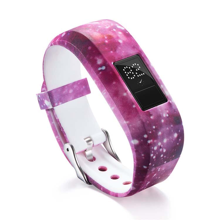 10 - Colourful Swirls Garmin Vivofit 3 & JR/JR2 Silicone Colourful Pattern Watch Straps NZ
