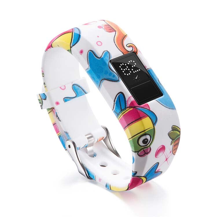 12 - Zig Zags Garmin Vivofit 3 & JR/JR2 Silicone Colourful Pattern Watch Straps NZ