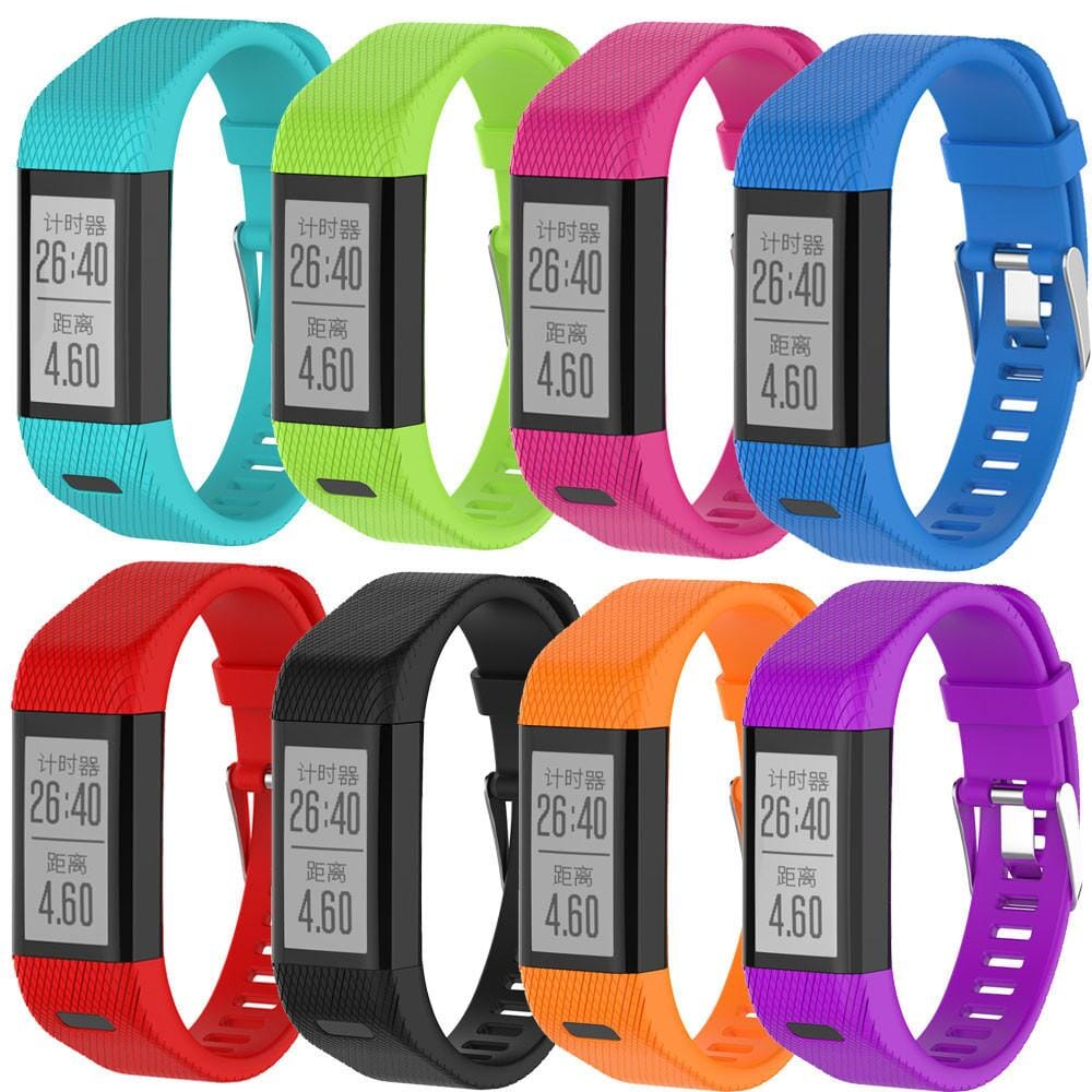Pink Replacement Silicone Watch Strap Compatible with the Garmin Vivosmart HR+ NZ