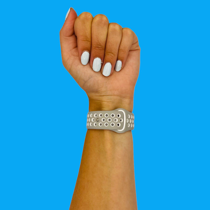 grey-white-ticwatch-e-c2-watch-straps-nz-silicone-sports-watch-bands-aus