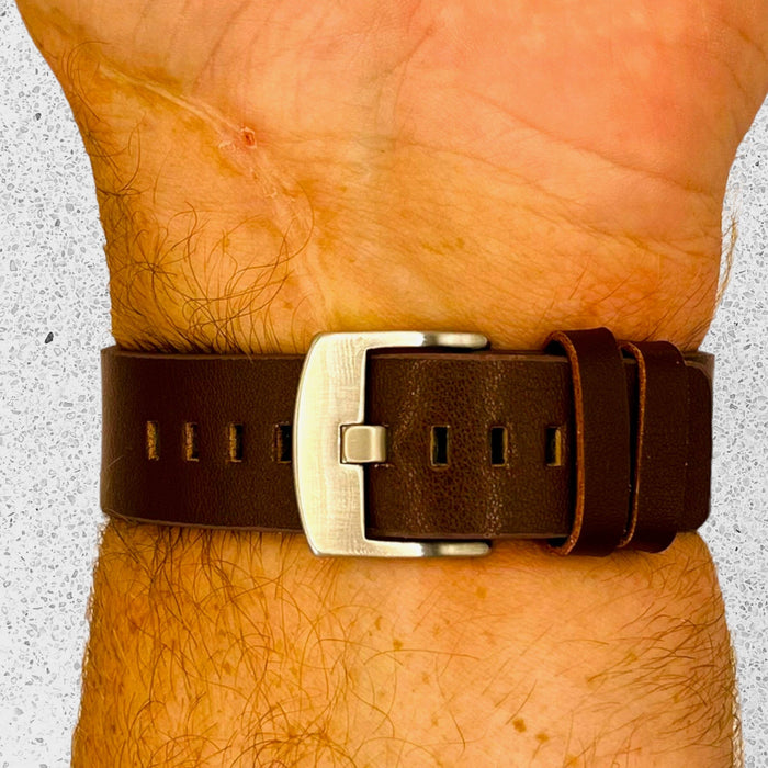 brown-silver-buckle-samsung-galaxy-watch-6-classic-(43mm)-watch-straps-nz-leather-watch-bands-aus