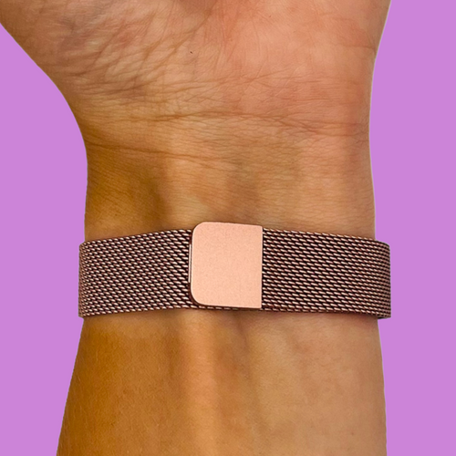 rose-pink-metal-garmin-approach-s70-(42mm)-watch-straps-nz-milanese-watch-bands-aus