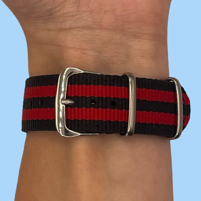 navy-blue-red-huawei-watch-4-pro-watch-straps-nz-nato-nylon-watch-bands-aus