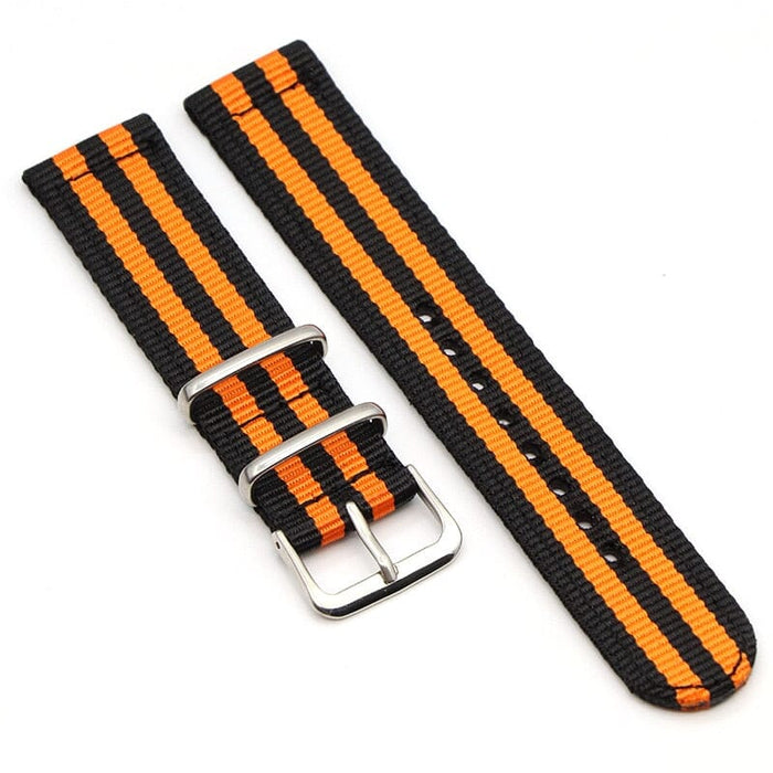 black-orange-huawei-honor-magic-honor-dream-watch-straps-nz-nato-nylon-watch-bands-aus