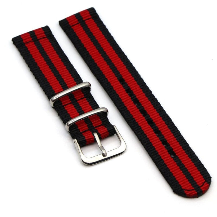 black-red-huawei-honor-s1-watch-straps-nz-nato-nylon-watch-bands-aus