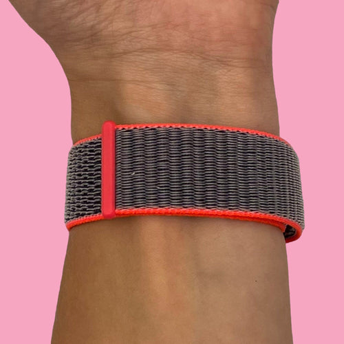 electric-pink-garmin-quatix-6-watch-straps-nz-nylon-sports-loop-watch-bands-aus