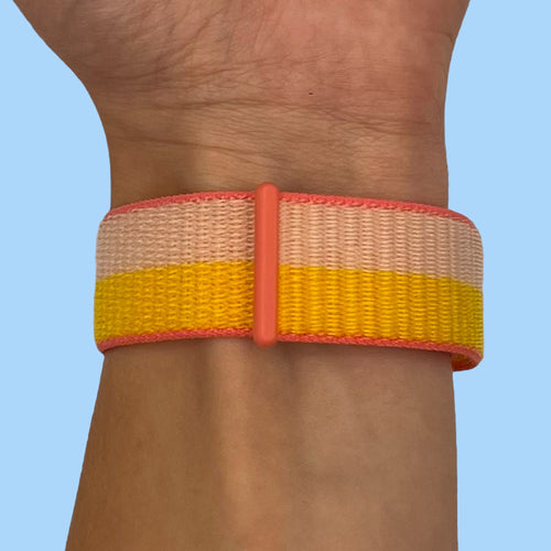 peach-yellow-garmin-forerunner-965-watch-straps-nz-nylon-sports-loop-watch-bands-aus
