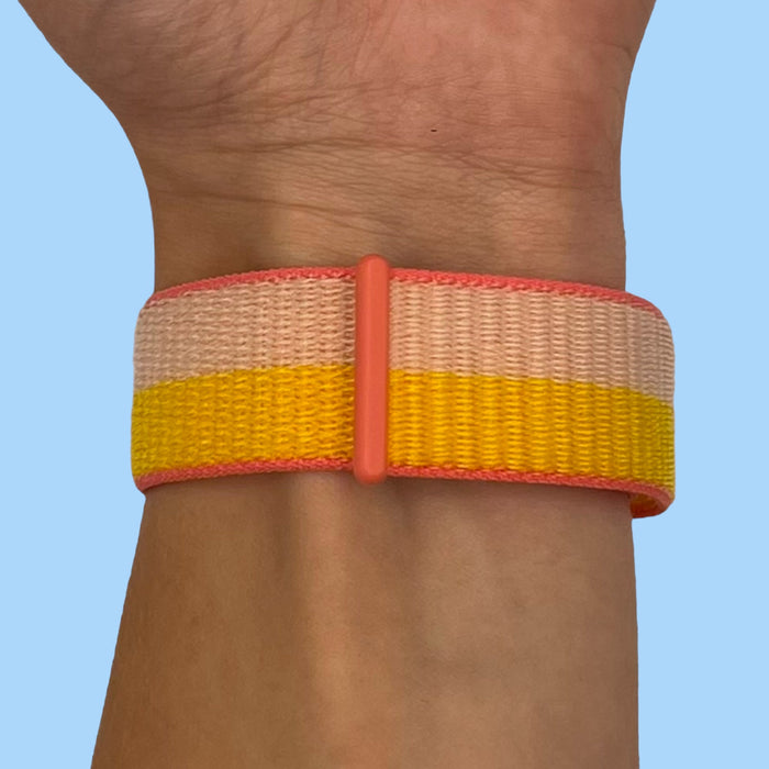 peach-yellow-garmin-forerunner-965-watch-straps-nz-nylon-sports-loop-watch-bands-aus