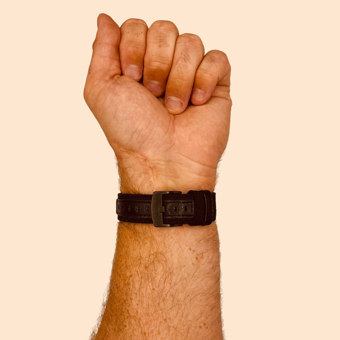 black-garmin-forerunner-158-watch-straps-nz-nylon-and-leather-watch-bands-aus
