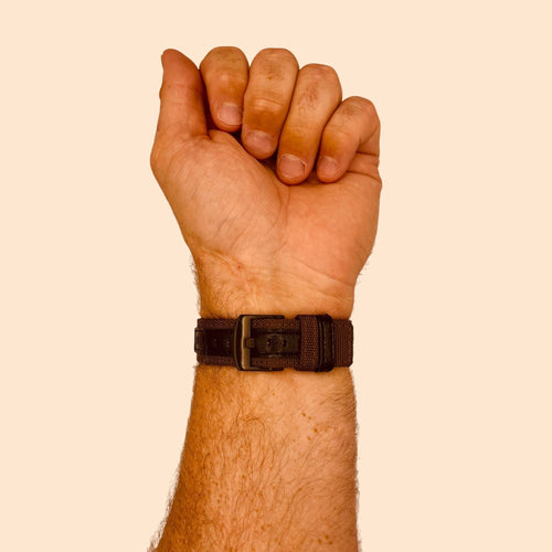 brown-garmin-forerunner-265-watch-straps-nz-nylon-and-leather-watch-bands-aus