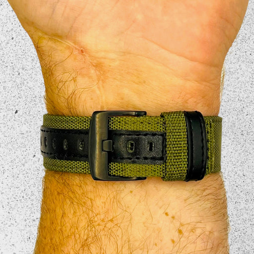 green-samsung-galaxy-watch-6-(44mm)-watch-straps-nz-nylon-and-leather-watch-bands-aus