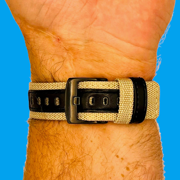 khaki-garmin-approach-s40-watch-straps-nz-nylon-and-leather-watch-bands-aus
