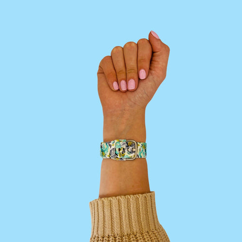 flowers-white-xiaomi-amazfit-gts-4-watch-straps-nz-pattern-straps-watch-bands-aus