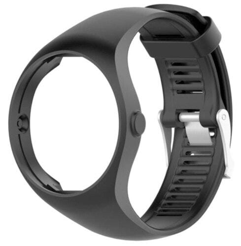 Black Soft Silicone Watch Band Strap Compatible with the Polar M200 NZ