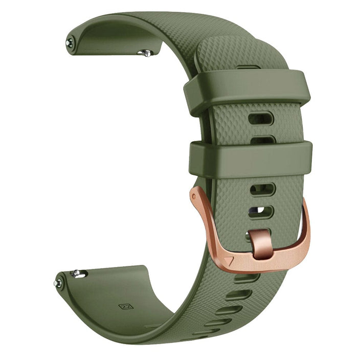 green-rose-gold-buckle-asus-zenwatch-2-(1.45")-watch-straps-nz-silicone-watch-bands-aus