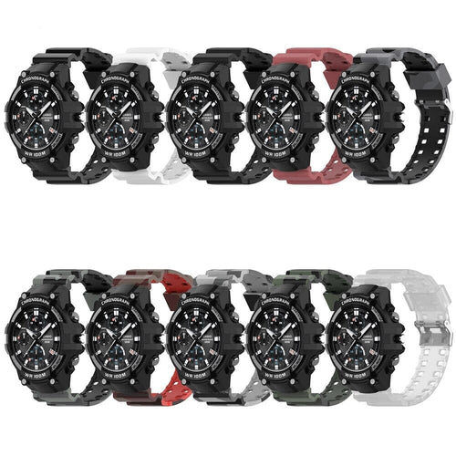Matte Black Silicone Watch Straps Compatible with the Casio G-Shock GA Series + More NZ