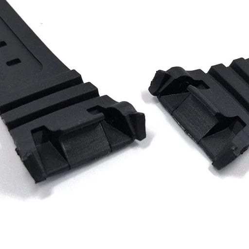 Black Silicone Watch Straps Compatible with the Casio W-96H NZ