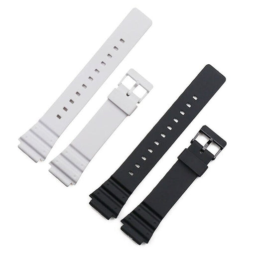 Black Silicone Watch Straps Compatible with the Casio W & MRW Ranges NZ