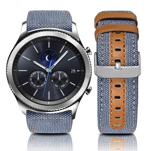 light-blue-samsung-galaxy-watch-6-classic-(43mm)-watch-straps-nz-denim-watch-bands-aus