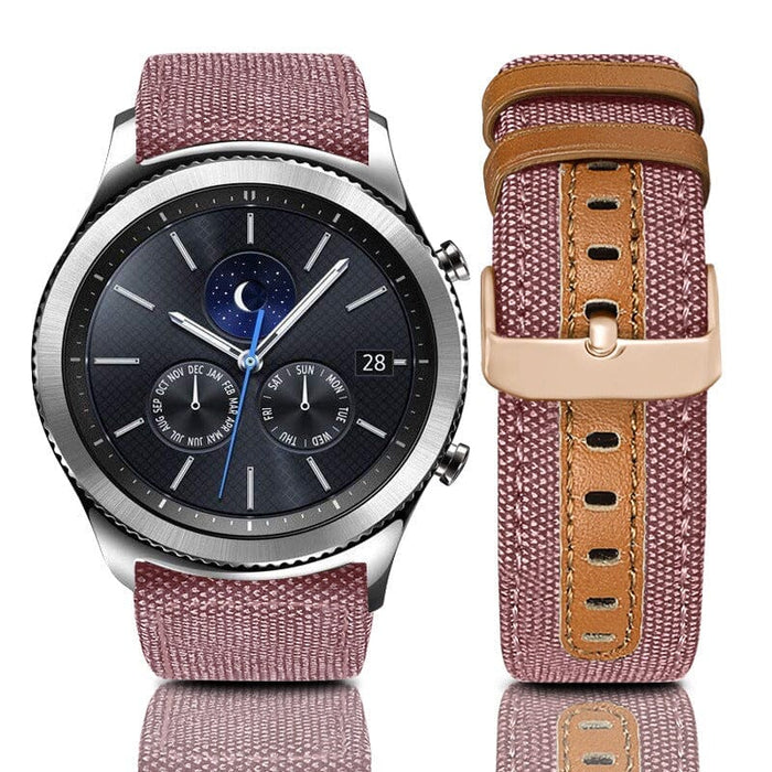 pink-samsung-galaxy-watch-5-(40-44mm)-watch-straps-nz-denim-watch-bands-aus