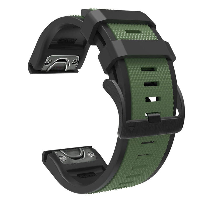 army-green-garmin-fenix-7-watch-straps-nz-dual-colour-sports-watch-bands-aus