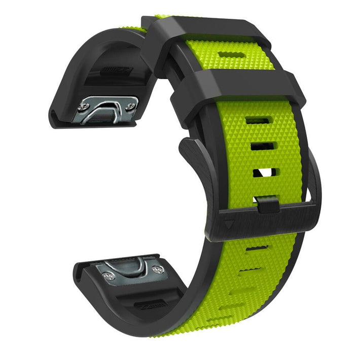 lime-green-garmin-fenix-5-watch-straps-nz-dual-colour-sports-watch-bands-aus