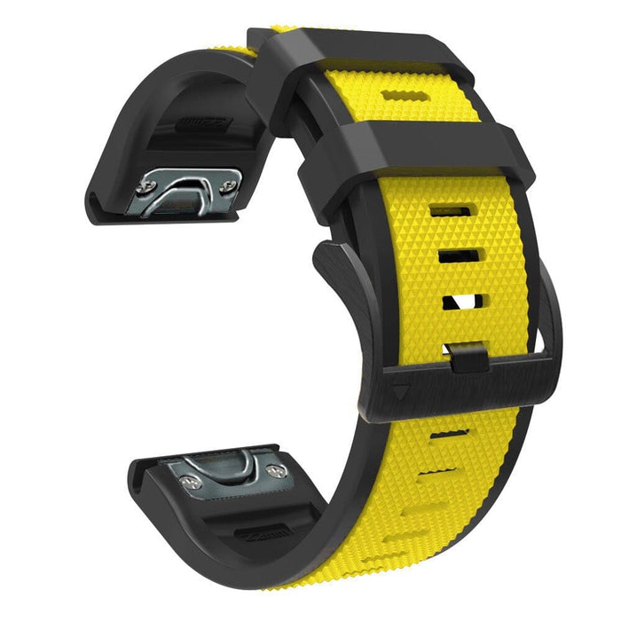 yellow-garmin-fenix-5-watch-straps-nz-dual-colour-sports-watch-bands-aus