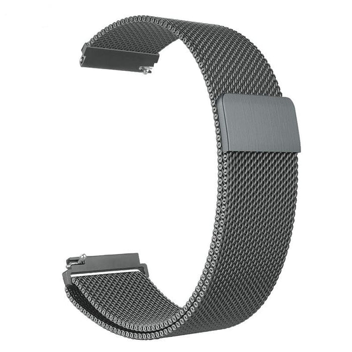 charcoal-metal-garmin-forerunner-158-watch-straps-nz-milanese-watch-bands-aus