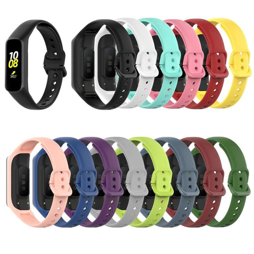 Black Silicone Straps Compatible with the Samsung Galaxy Fit 2 (SM-R220) NZ