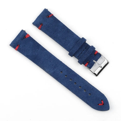 navy-blue-red-huawei-honor-magic-watch-2-watch-straps-nz-suede-watch-bands-aus