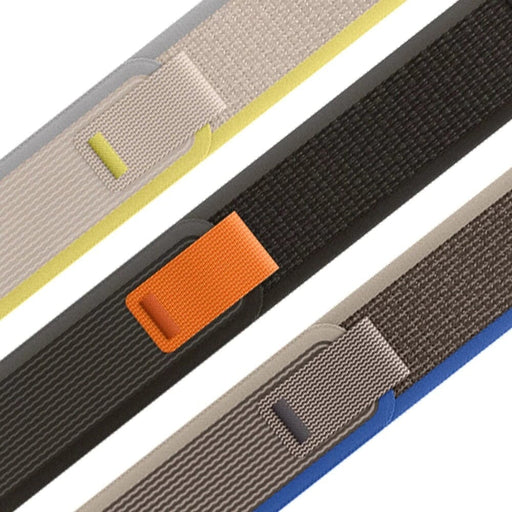 black-grey-orange-garmin-quatix-6-watch-straps-nz-trail-loop-watch-bands-aus