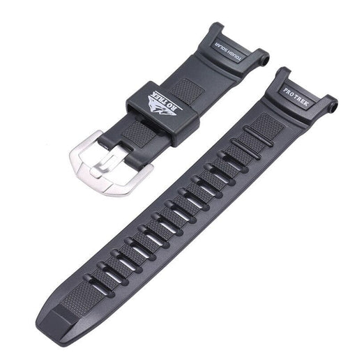 Black Silicone Watch Straps Compatible with the Casio Protrek PRG-130 Range NZ