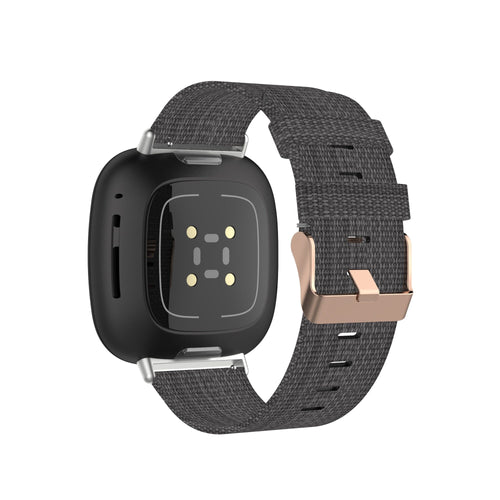 charcoal-fitbit-charge-6-watch-straps-nz-canvas-watch-bands-aus