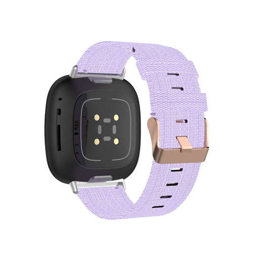 lavender-fitbit-sense-watch-straps-nz-canvas-watch-bands-aus