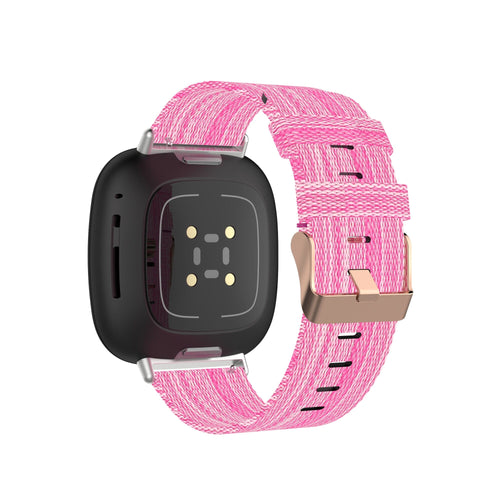 pink-huawei-22mm-range-watch-straps-nz-canvas-watch-bands-aus