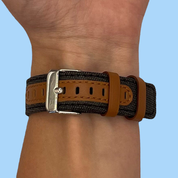 charcoal-huawei-watch-3-pro-watch-straps-nz-denim-watch-bands-aus