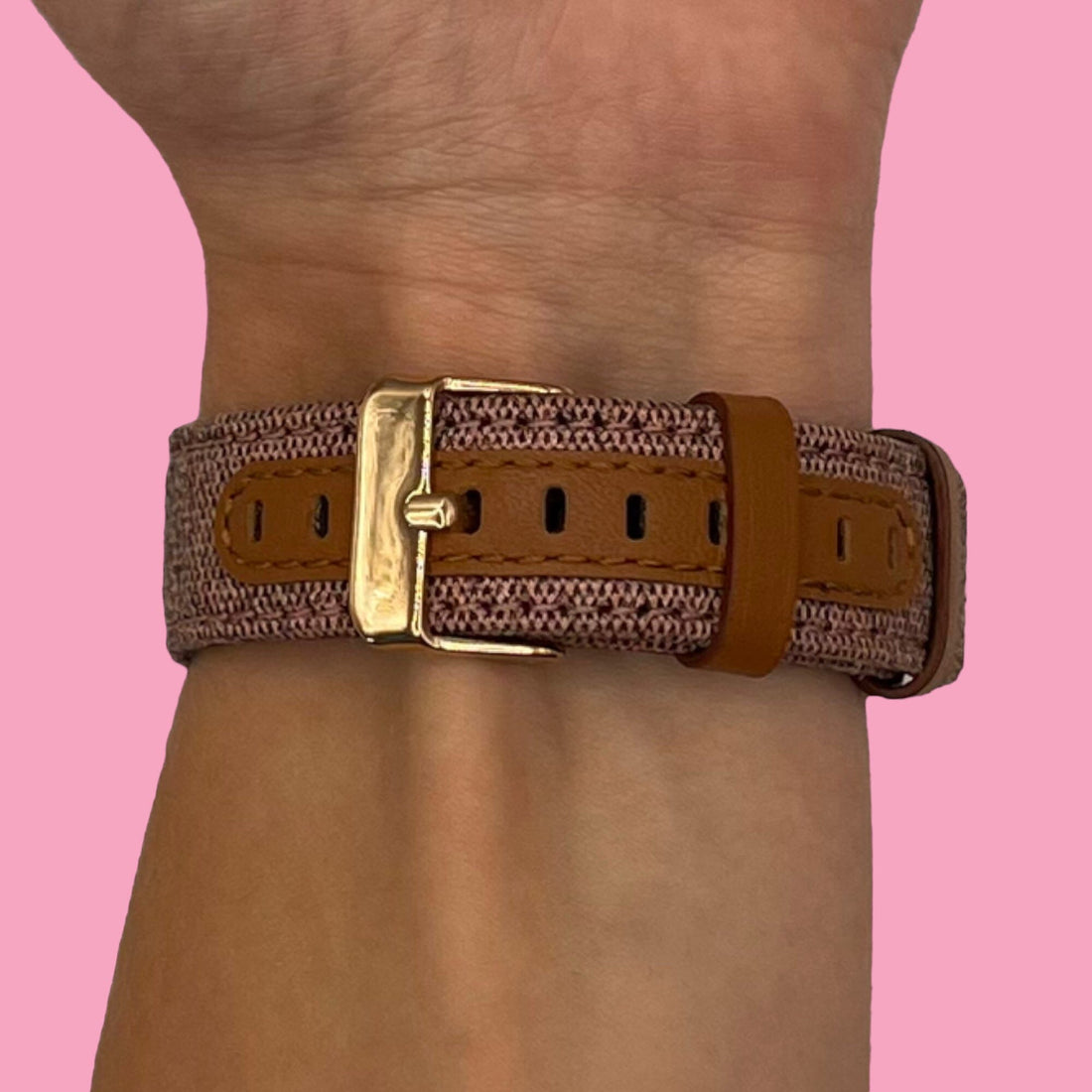 pink-coros-apex-42mm-pace-2-watch-straps-nz-denim-watch-bands-aus