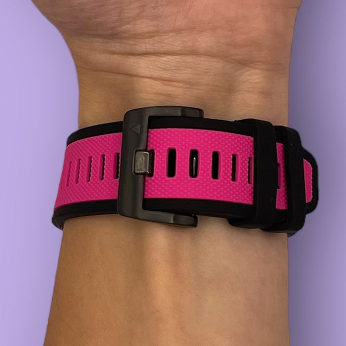 pink-garmin-quatix-6-watch-straps-nz-dual-colour-sports-watch-bands-aus