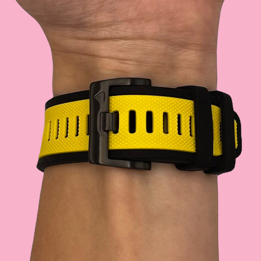 yellow-garmin-forerunner-945-watch-straps-nz-dual-colour-sports-watch-bands-aus