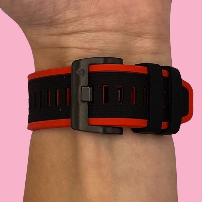 red-black-garmin-fenix-5-watch-straps-nz-dual-colour-sports-watch-bands-aus
