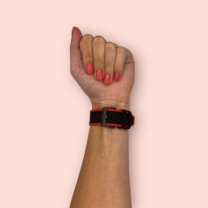 red-black-garmin-forerunner-965-watch-straps-nz-dual-colour-sports-watch-bands-aus