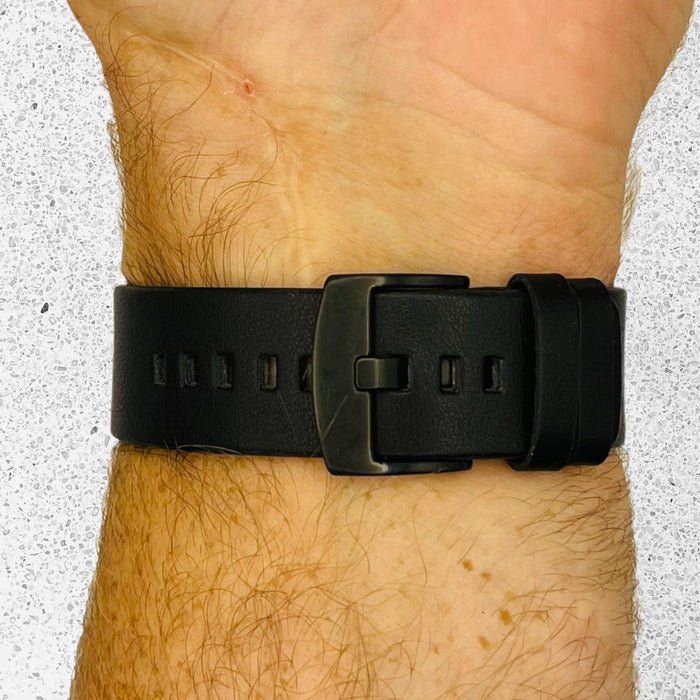black-garmin-fenix-7-watch-straps-nz-leather-watch-bands-aus