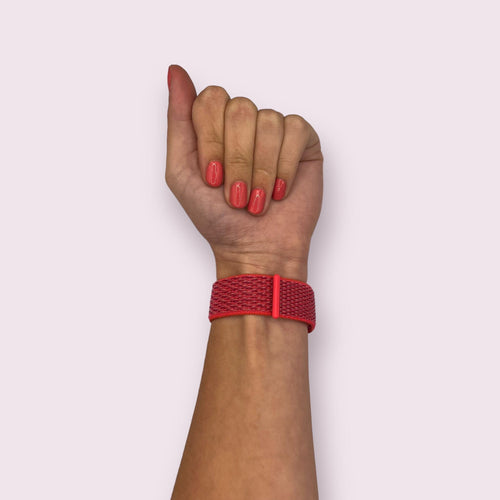 rose-red-garmin-forerunner-945-watch-straps-nz-nylon-sports-loop-watch-bands-aus