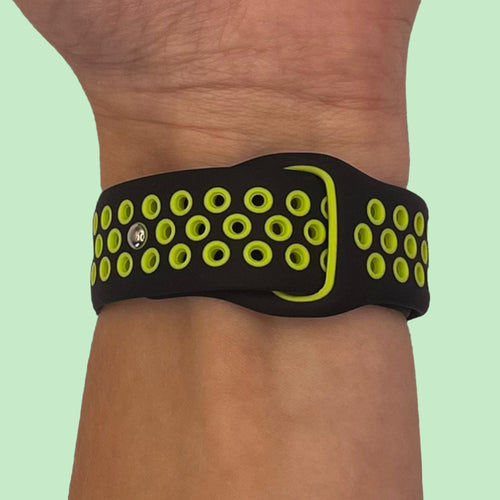 black-green-huawei-watch-fit-2-watch-straps-nz-silicone-sports-watch-bands-aus