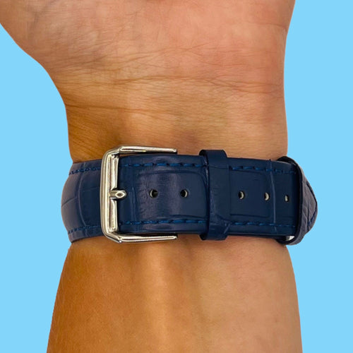 blue-garmin-approach-s12-watch-straps-nz-snakeskin-leather-watch-bands-aus