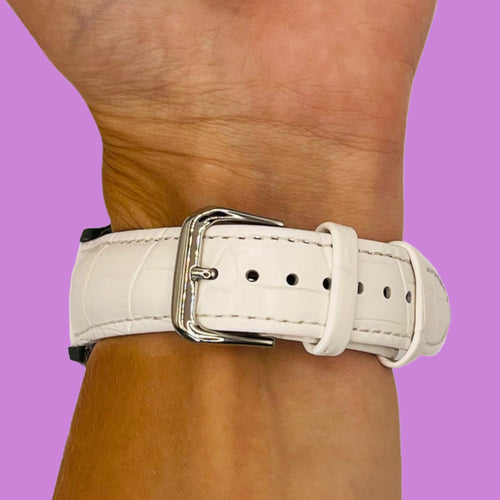 white-garmin-vivomove-3s-watch-straps-nz-snakeskin-leather-watch-bands-aus
