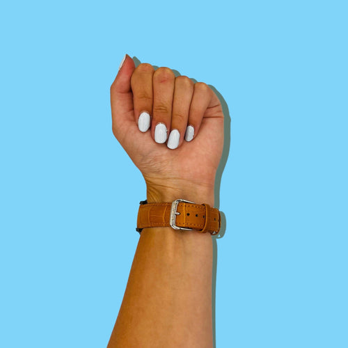 brown-xiaomi-redmi-watch-3-active,-lite-youth-watch-straps-nz-snakeskin-leather-watch-bands-aus