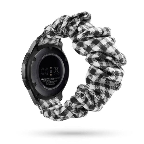 gingham-black-and-white-huawei-watch-gt2-46mm-watch-straps-nz-scrunchies-watch-bands-aus