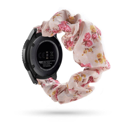 pink-flower-huawei-watch-3-pro-watch-straps-nz-scrunchies-watch-bands-aus